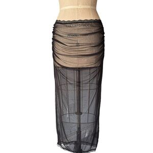 Urban Outfitters Sheer Black Maxi Skirt NWT